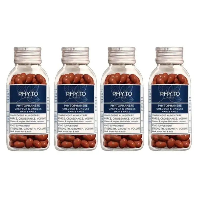 Phytophanere Haare und Nägel Anti-Haarausfall-Kur, 4x120 Kapseln