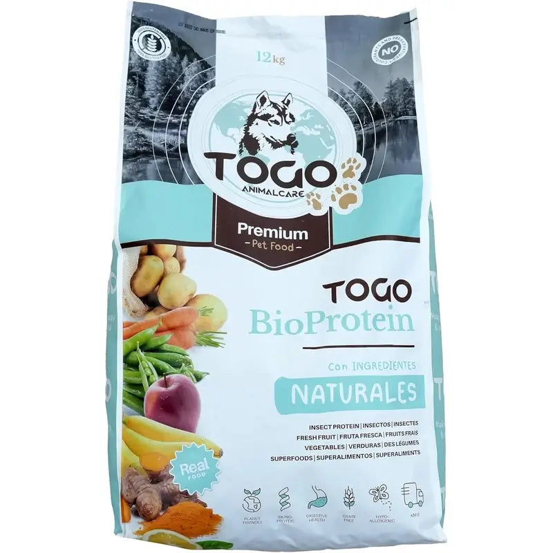 Togo Veggie Natural Getreidefreies Hundefutter, 12 kg