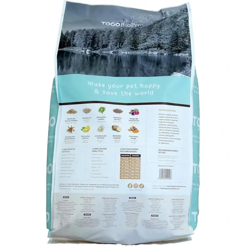 Togo Veggie Natural Getreidefreies Hundefutter, 12 kg