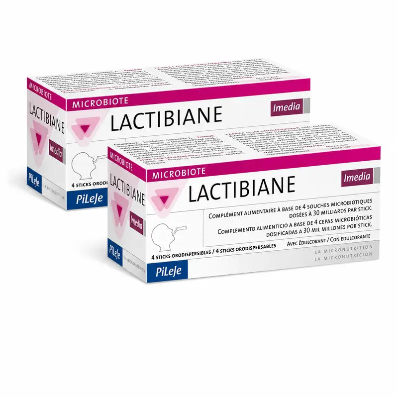Pileje Lactibiane Imedia Packung mit 2 x 4 Sticks