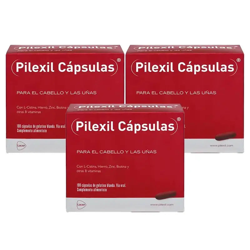 Pilexil Haarausfall Kapseln, Packung 3 x100 Kapseln