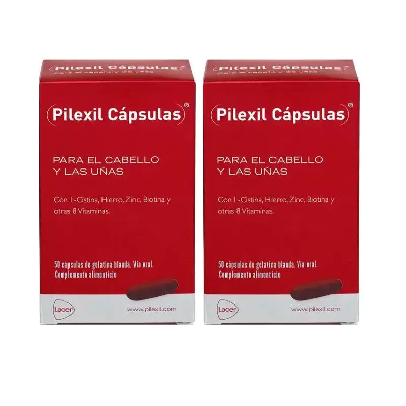 Pilexil Kapseln, Packung 2 x 50 Kapseln.