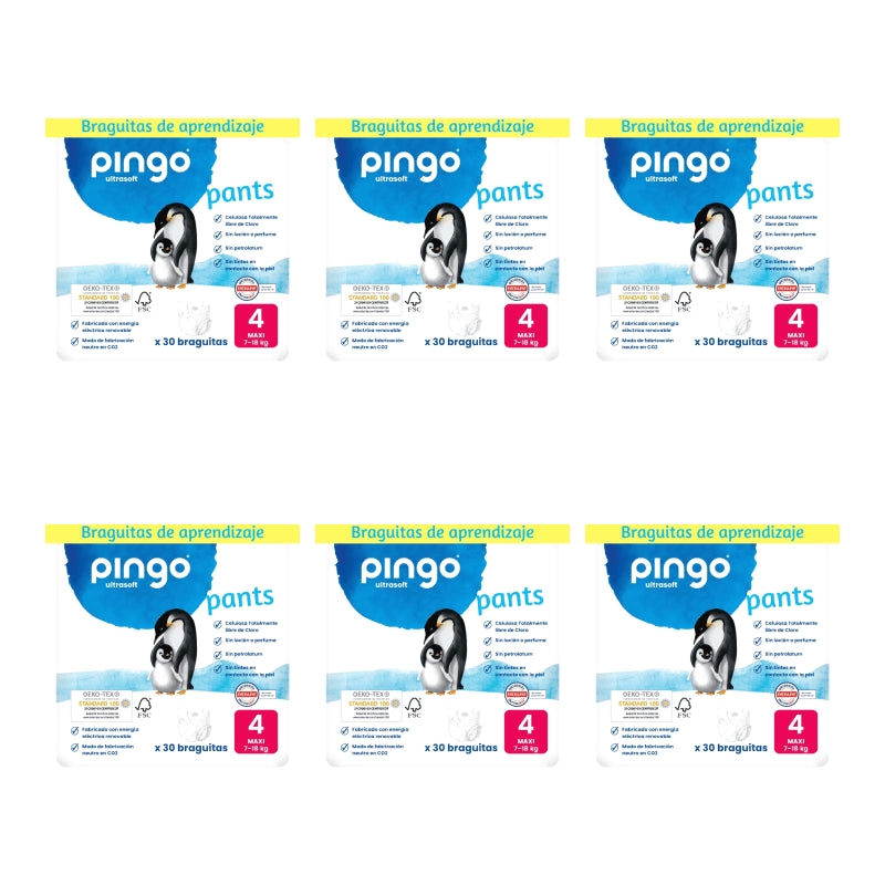 Pingo Windeltücher Größe 4 (7-18 Kg), 6X30 Stk.