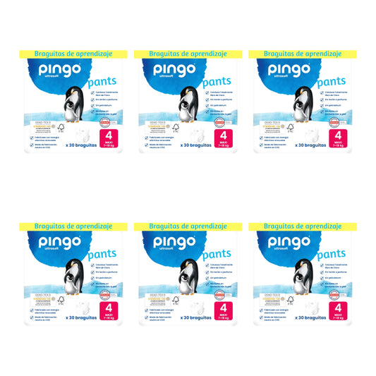Pingo Windeltücher Größe 4 (7-18 Kg), 6X30 Stk.
