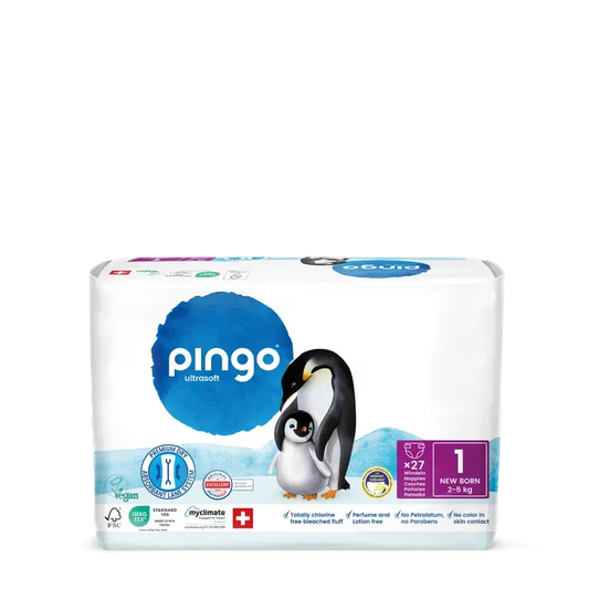 Pingo Ökologische Windeln Größe 1 (2-5 kg), 27 Stück