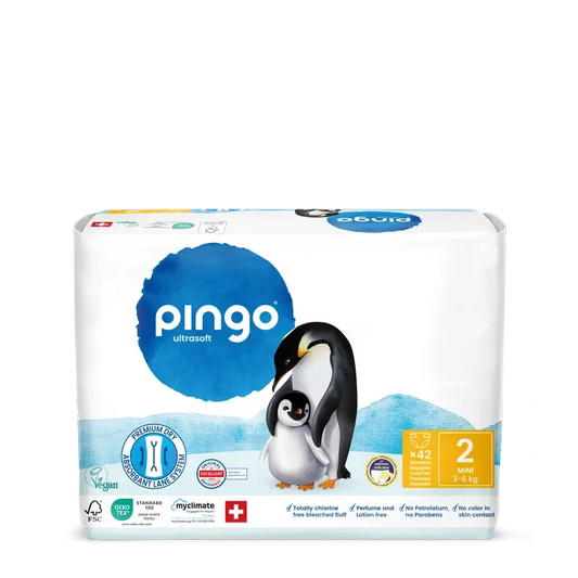 Pingo Ökologische Windeln Größe 2 (3-6 kg), 42 Stück