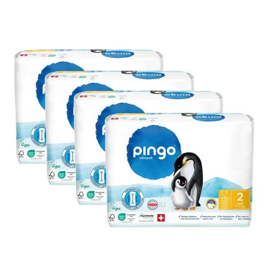 Pingo Ökologische Windeln Größe 2 (3-6 Kg), 4X42 Einheiten