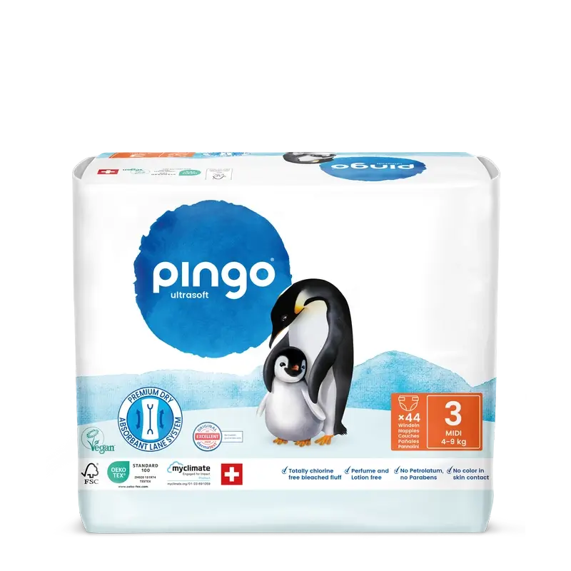 Pingo Ökologische Windeln Größe 3 (4-9 kg), 44 Stück
