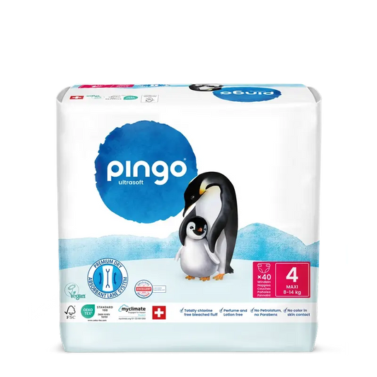 Pingo Ökologische Windeln Größe 4 (8-14 Kg), 40 Stück