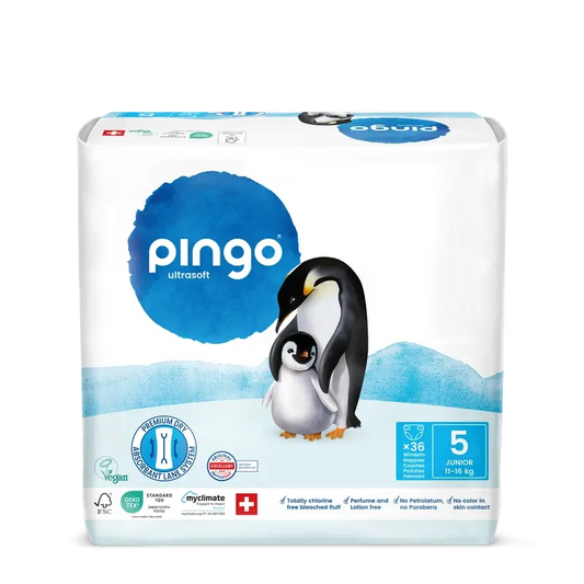 Pingo Ökologische Windeln Größe 5 (11-16 Kg), 36 Stück.
