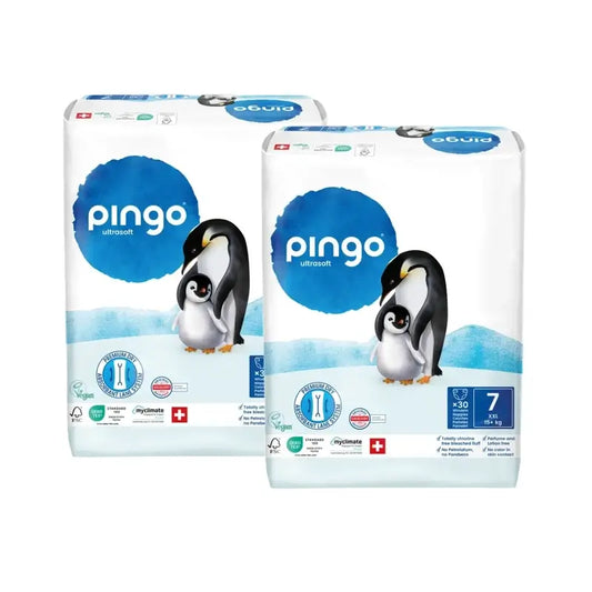 Pingo Ökologische Windeln Größe 7 (+15 Kg), 2X30 Einheiten