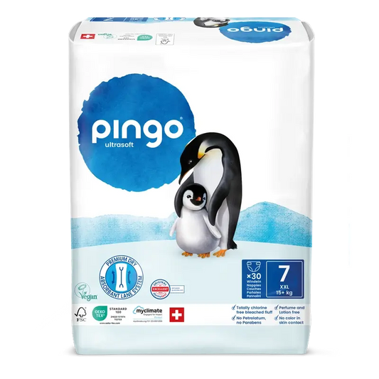 Pingo Ökologische Windeln Größe 7 (+15 Kg), 30 Stück