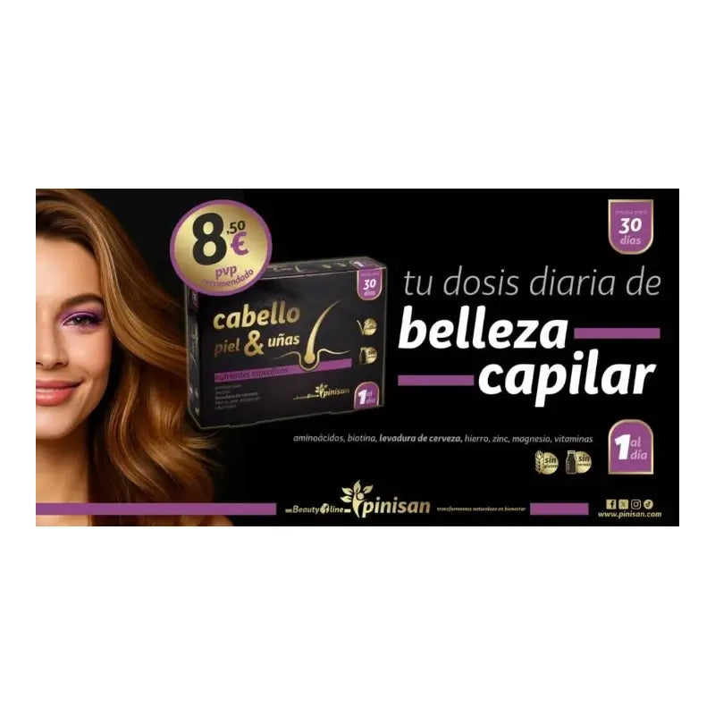 Pinisan für Haare, Haut und Nägel, 30 Kapseln