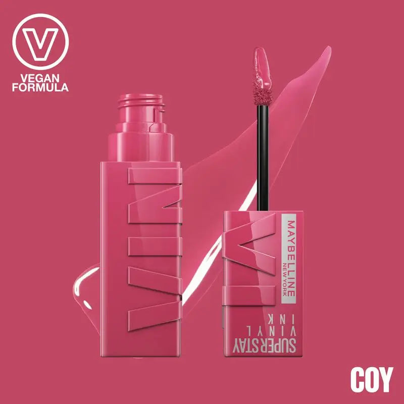 Maybelline New York Superstay Vinyl Ink Lippenstift, Farbton 20 Coy