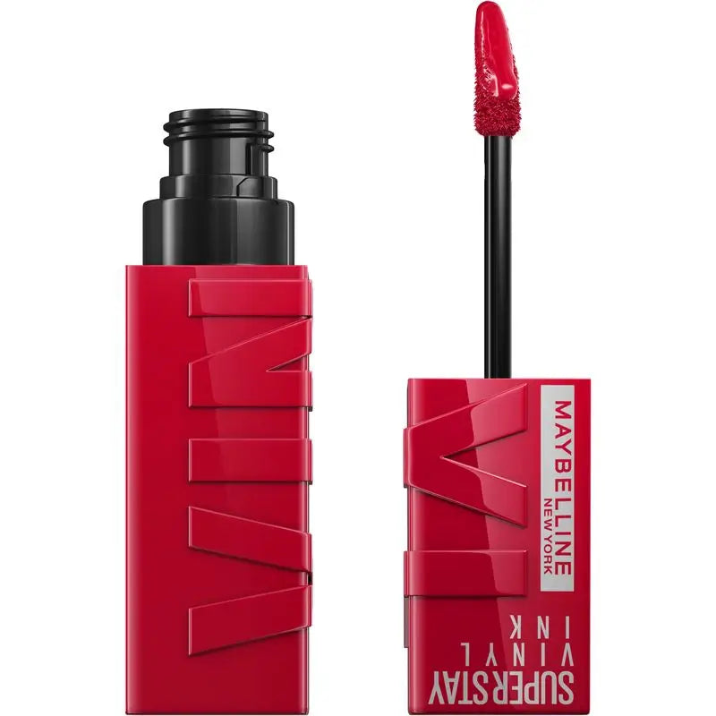 Maybelline New York Superstay Vinyl Ink Lippenstift, Farbton 50 Wicked