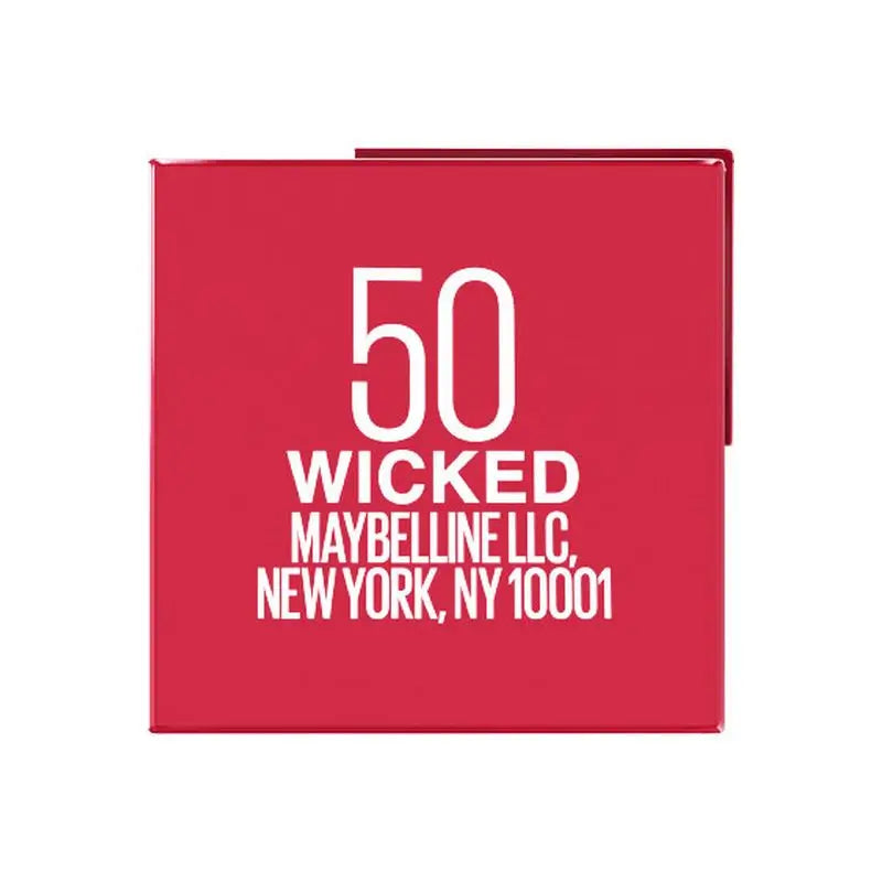 Maybelline New York Superstay Vinyl Ink Lippenstift, Farbton 50 Wicked