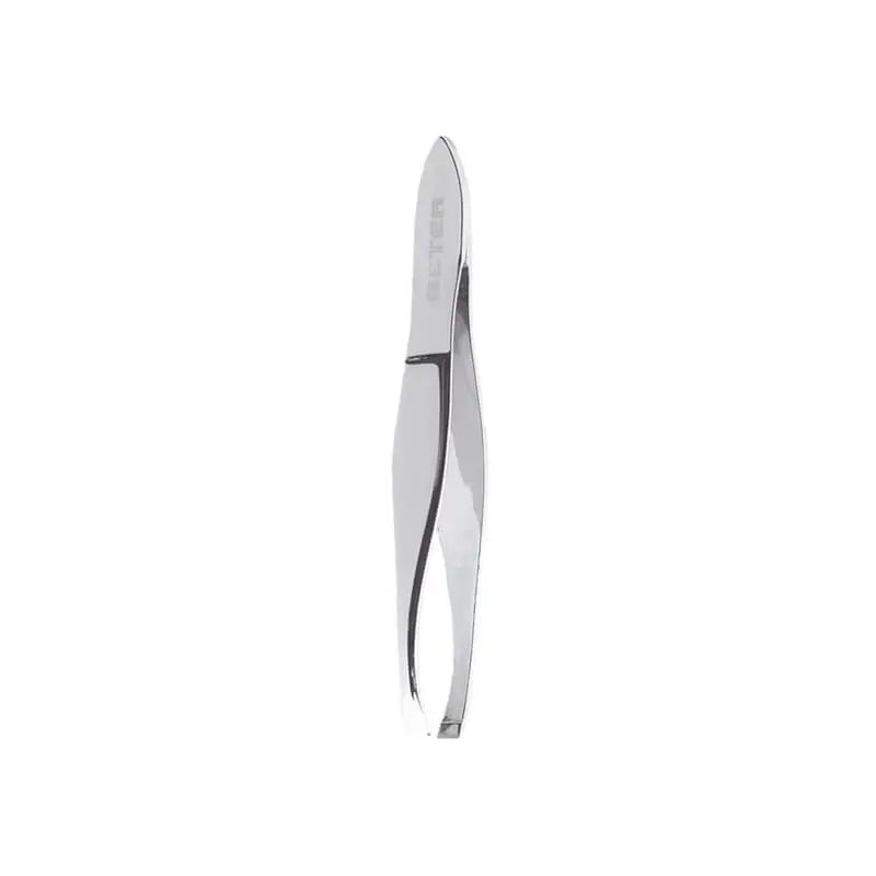 Beter Tweezers Straight Tip Chrome Tweezers 7.2 cm