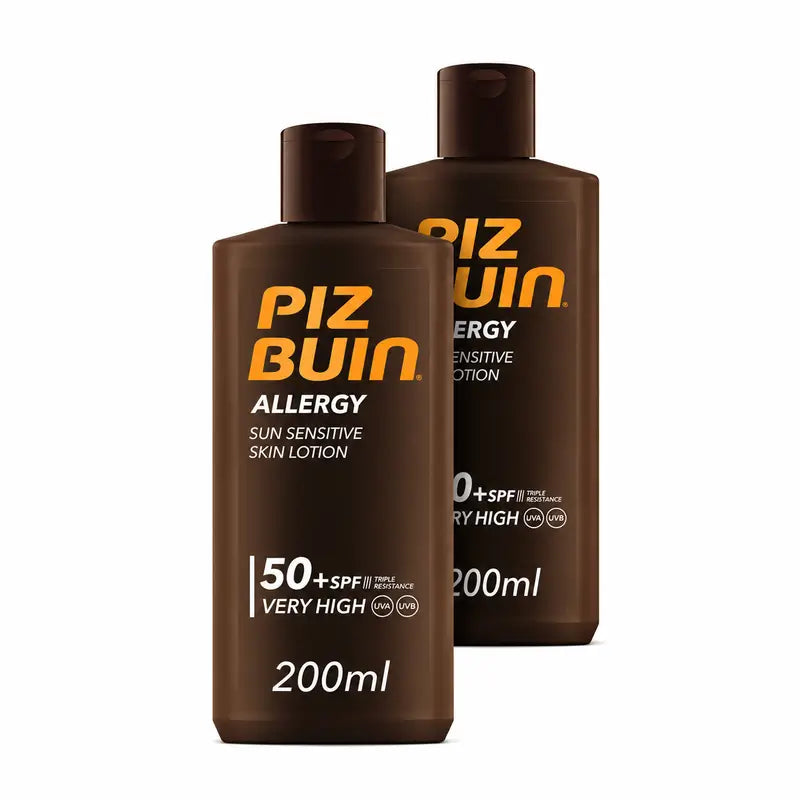 Piz Buin Allergy Sonnencreme für den Körper LSF 50, 2er-Pack à 200 ml