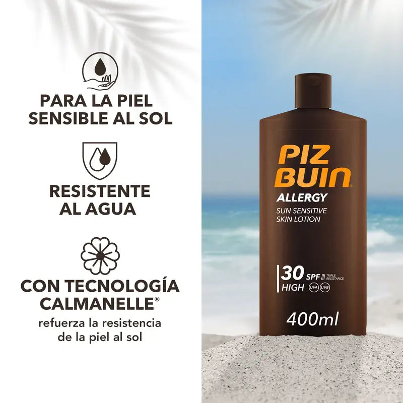 Piz Buin Allergy Sunscreen Körpercreme SPF 30 Empfindliche Haut, 400ml
