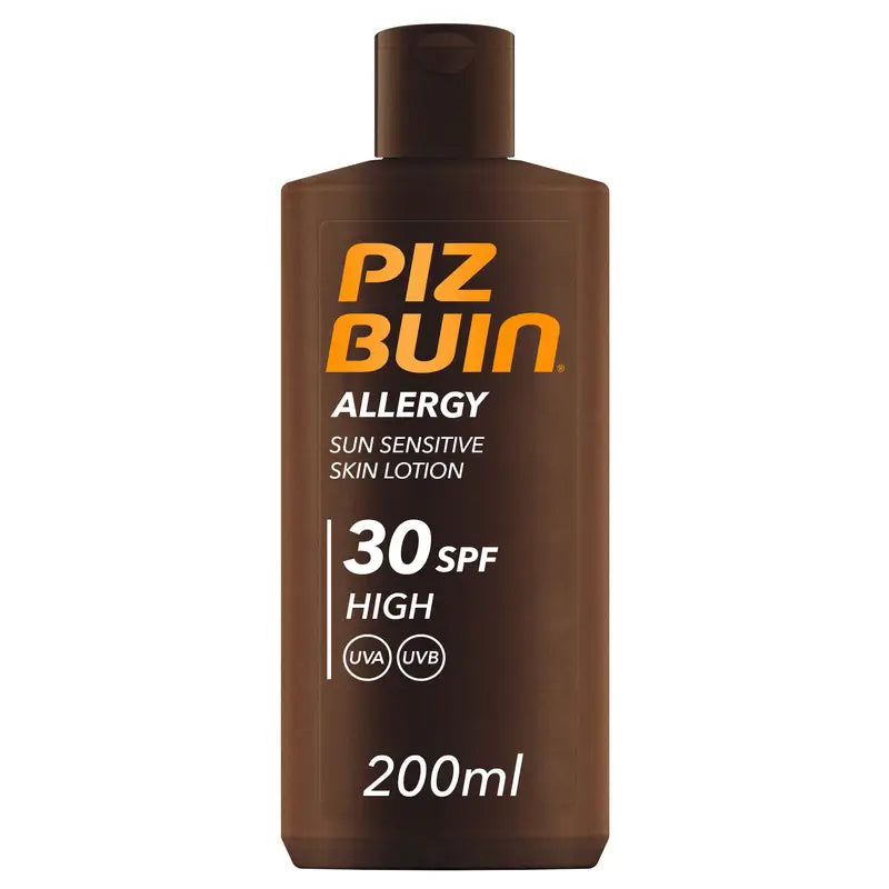 Piz Buin Allergy Body Sunscreen SPF 30 Sensitive Skin, Körperlotion, UVA/UVB-Schutz, 200ml