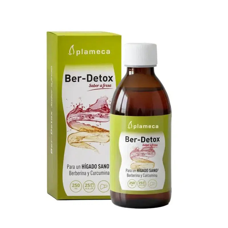 Plameca Ber-Detox Erdbeer-Geschmack, 250 Ml
