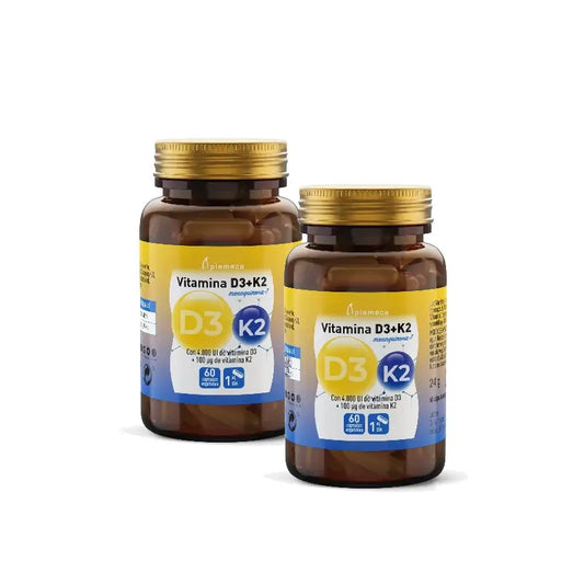 Plameca Vitamin D3 + K2, 60 Kapseln, 2er-Pack
