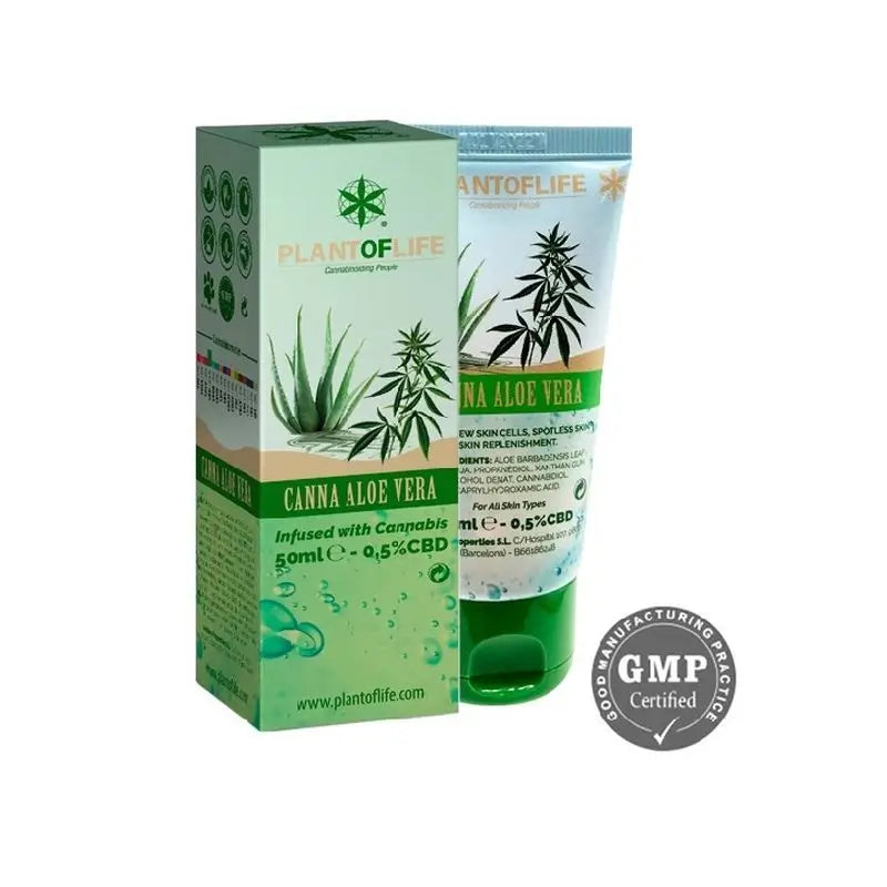 Plant Of Life Aloe Vera Gel mit CBD 0,5% Canna Aloe , 50 ml