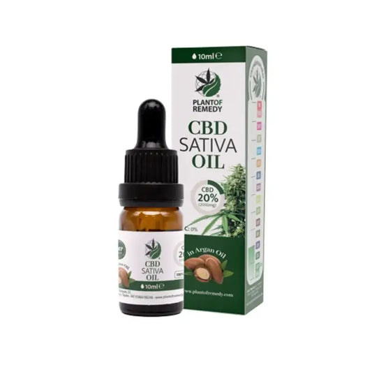 Pflanze von Heilmittel Arganöl 20% CBD , 10 ml
