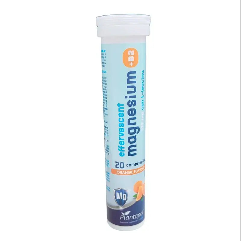Plantapol Magnesium+B2 Mit Leucin S/Orange 20Kapseln Bewirkt.
