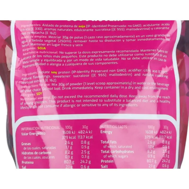 Plantapol Protein Mega Soja Soja-Protein-Creme-Erdbeere1Kg.