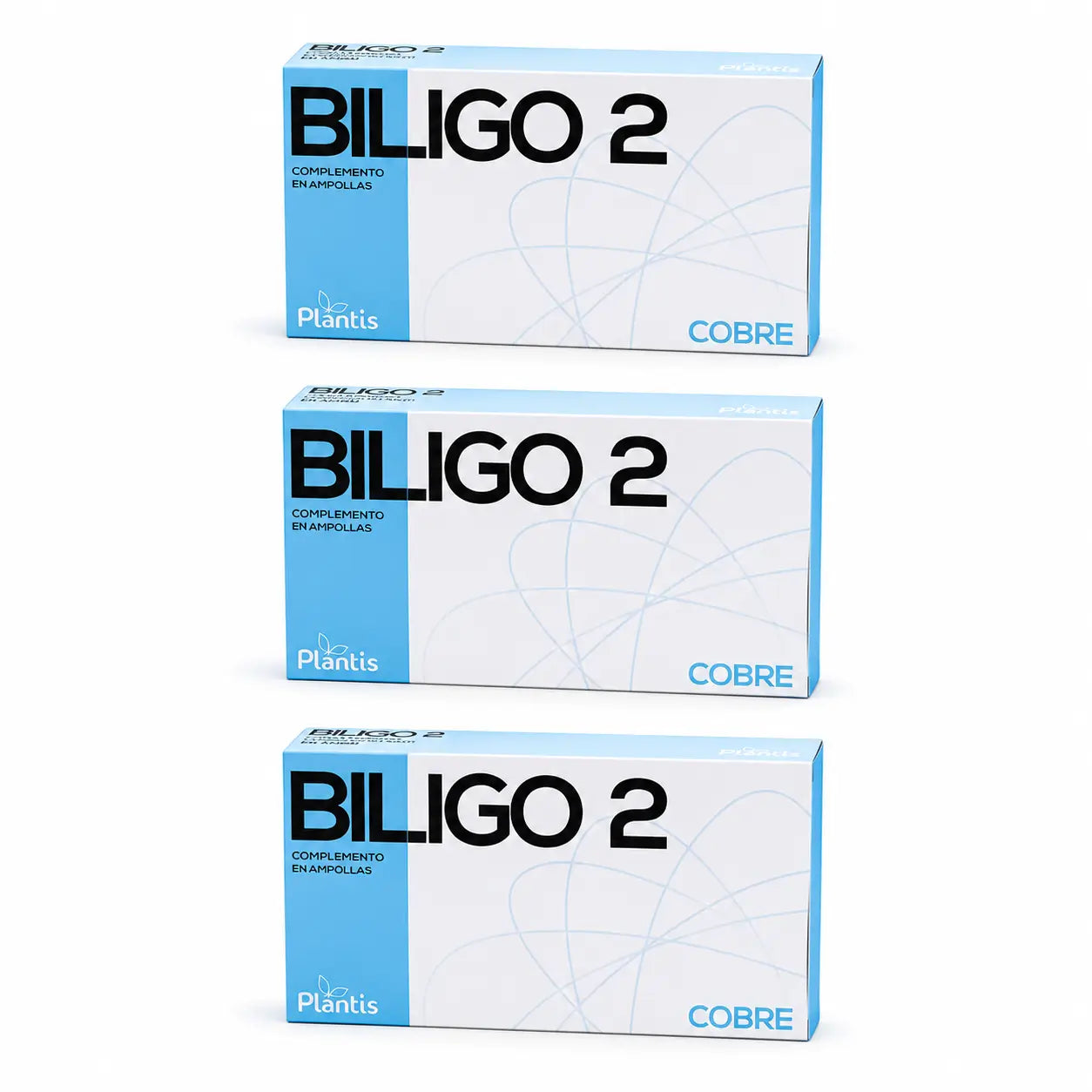 Plantis Biligo 2 Kupfer 20 Ampullen à 2 ml, 3er-Pack