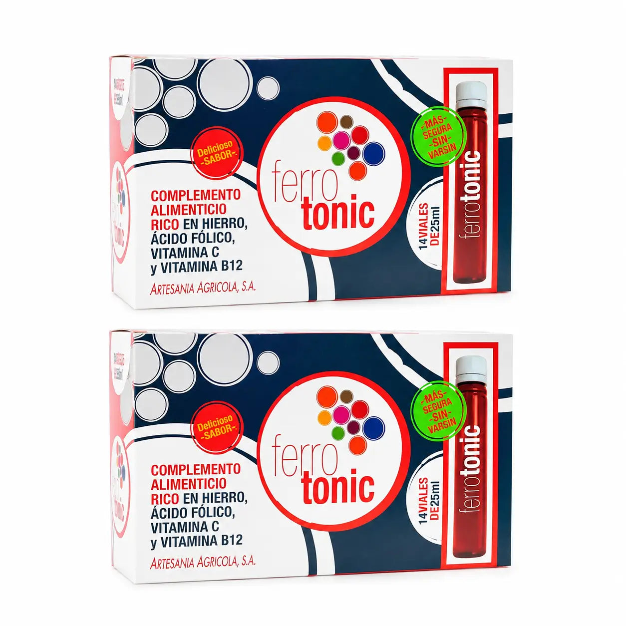 Plantis Ferrotonic Eisen 14 Ampullen à 25 ml, 2er-Pack