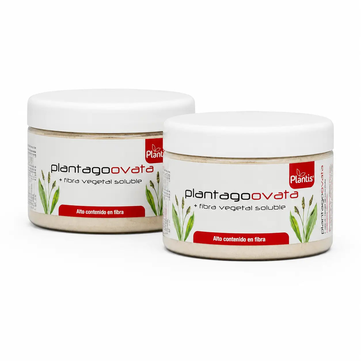 Plantis Plantago Ovata im Glas, 180 g, 2er-Pack