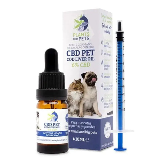 Pflanzen für Haustiere Lebertran CBD 6%, 10 ml
