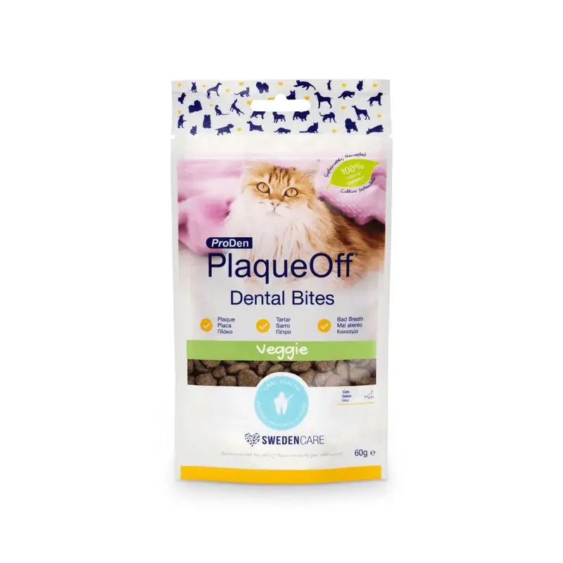 Plaqueoff Dental Croq Cat 60 gr, Snack für Katzen