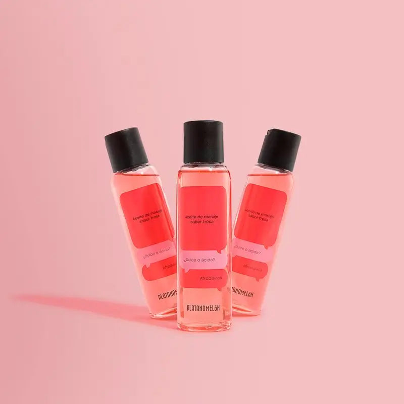 Platanomelon Kissable Massageöl Erdbeere Massageöl, 100 ml