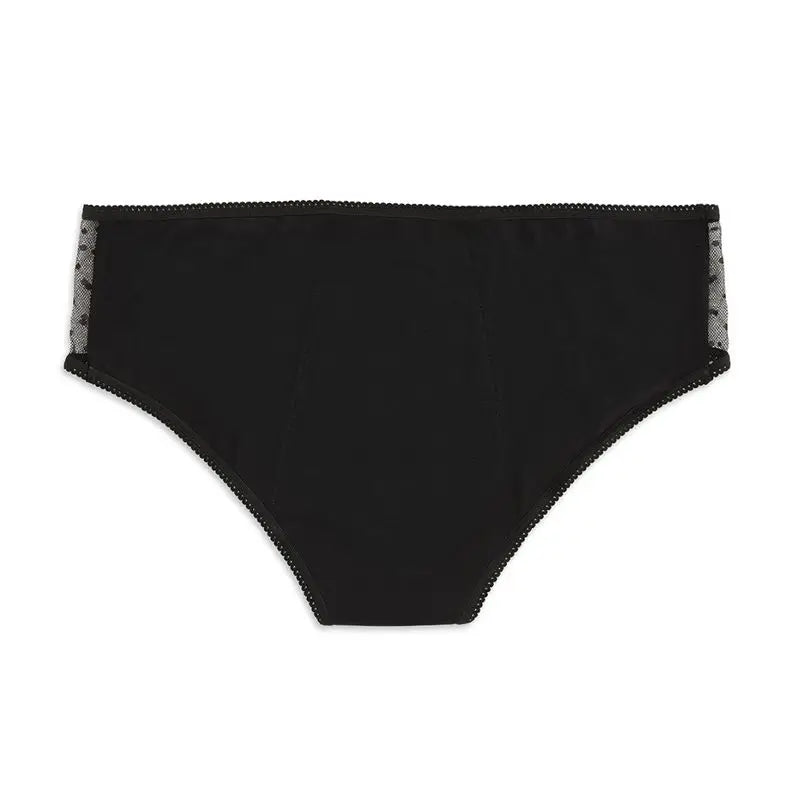 Platanomelon Kiwitas Classic Plumeti Menstruationshöschen Schwarz / S