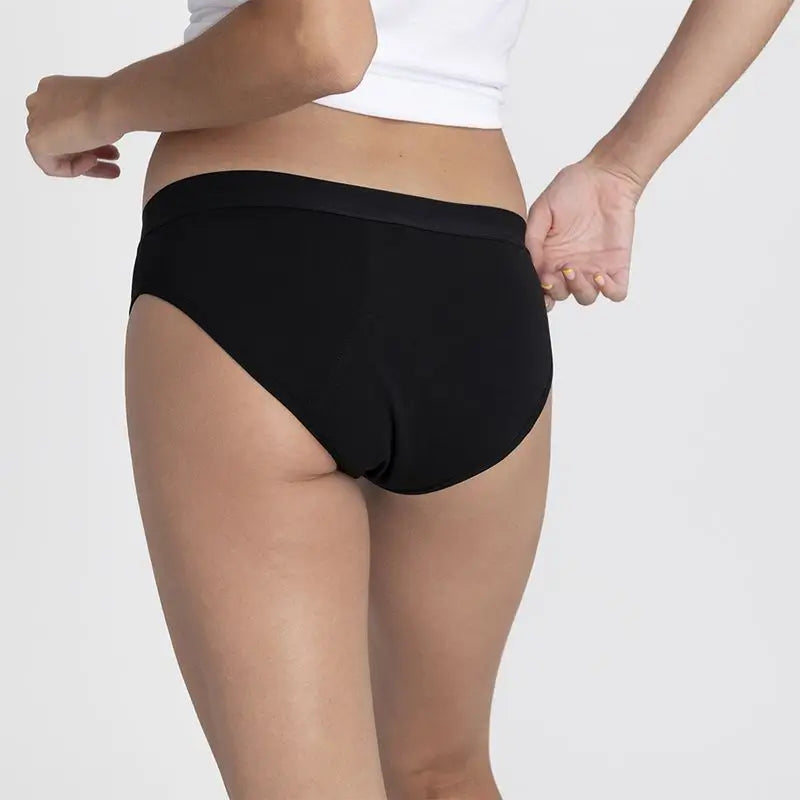 Platanomelon Kiwitas Classic Sporty Menstruationshöschen Schwarz / S