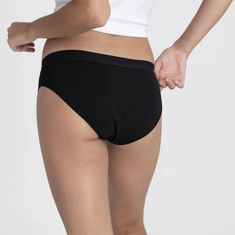 Platanomelon Kiwitas Classic Sporty Menstruationshöschen Schwarz / Xxl