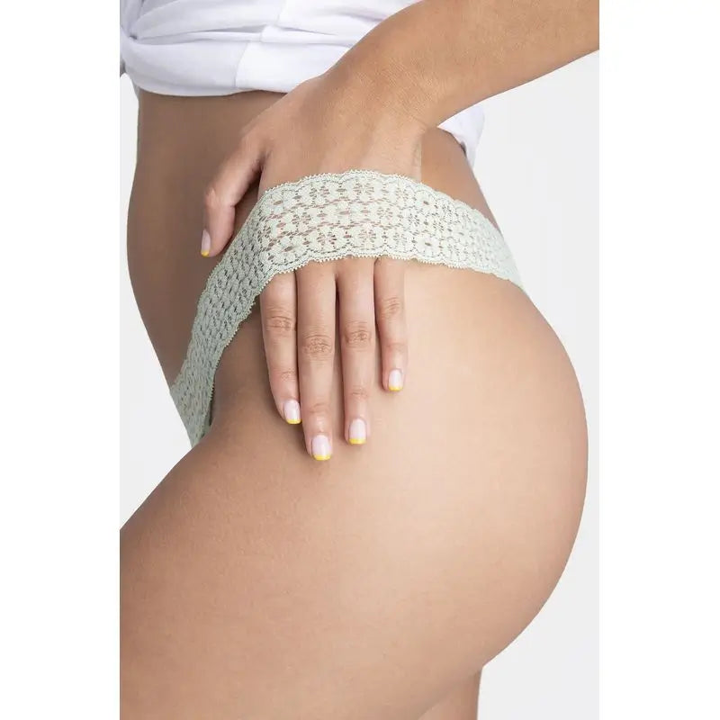 Platanomelon Kiwitas Tanga Spitze Menstruationshöschen Mint / M