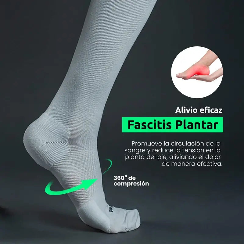 Podoks Müde Beine Socken H6 Weiß