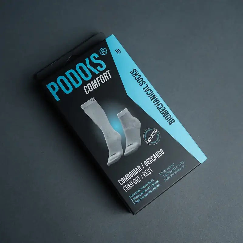 Podoks Müde Beine Socken H6 Weiß