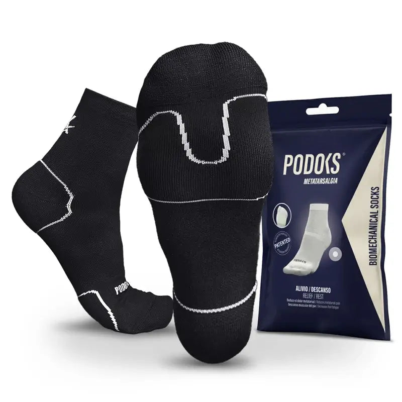 Podoks Metatarsalgie Socken Schwarz