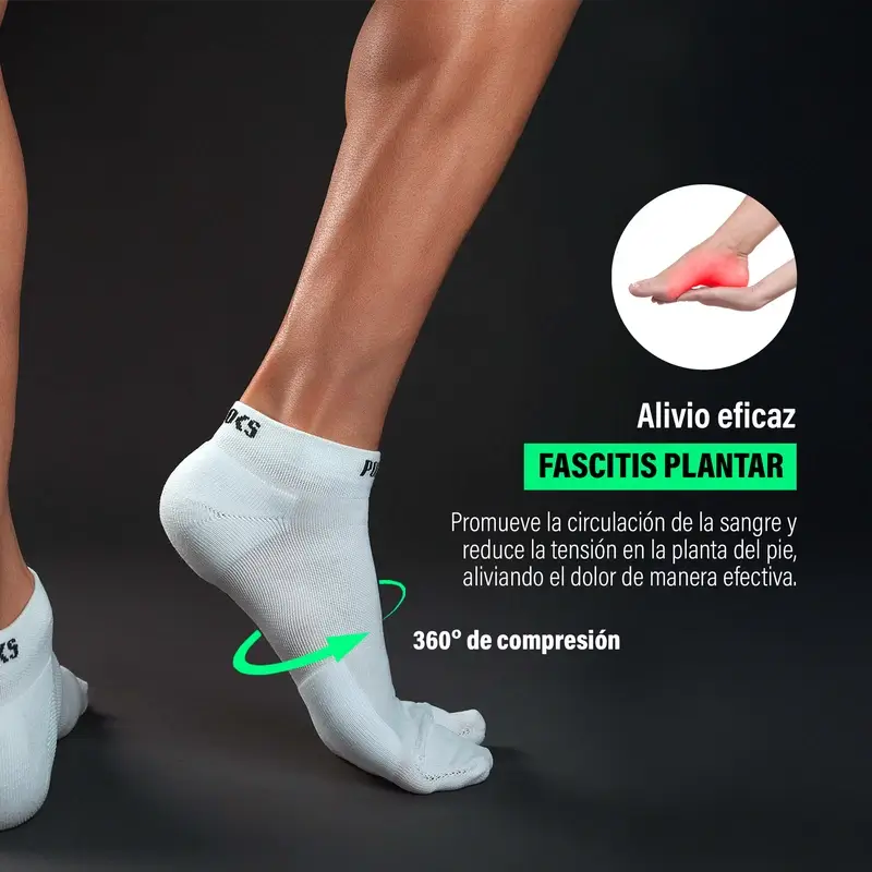 Podoks Running Knöchel Socken H2 Weiß