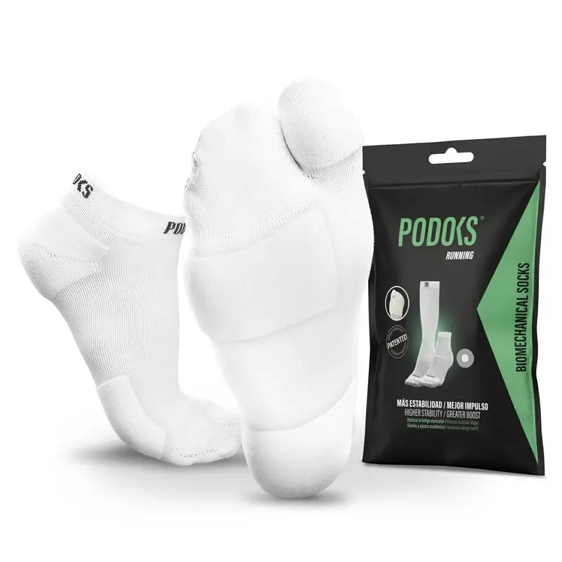 Podoks Running Knöchel Socken H2 Weiß