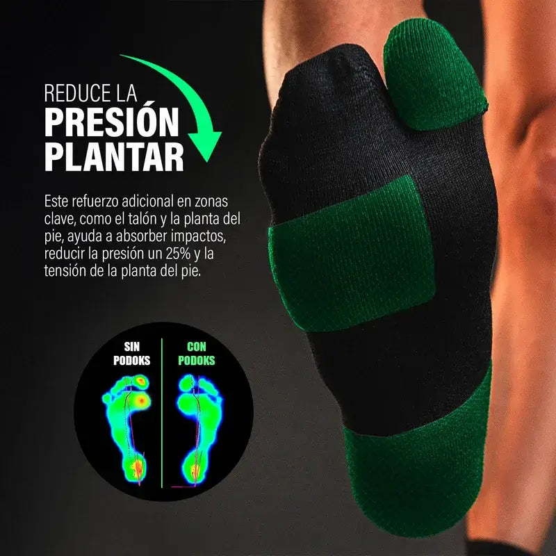 Podoks Running Socken Ankle H2 Schwarz