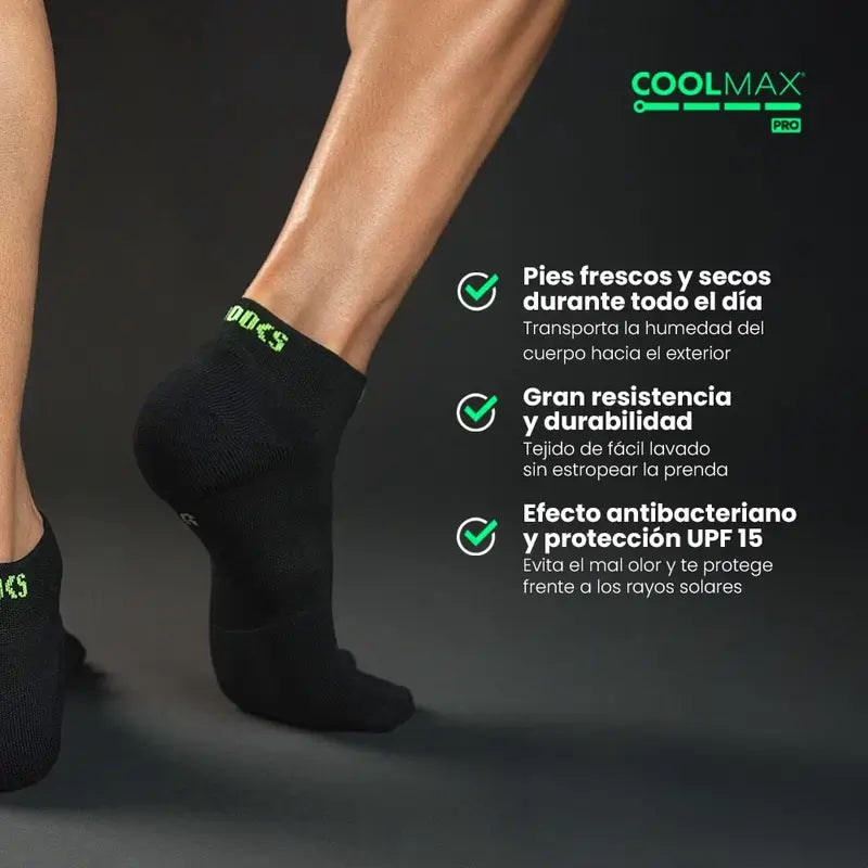 Podoks Running Socken Ankle H2 Schwarz