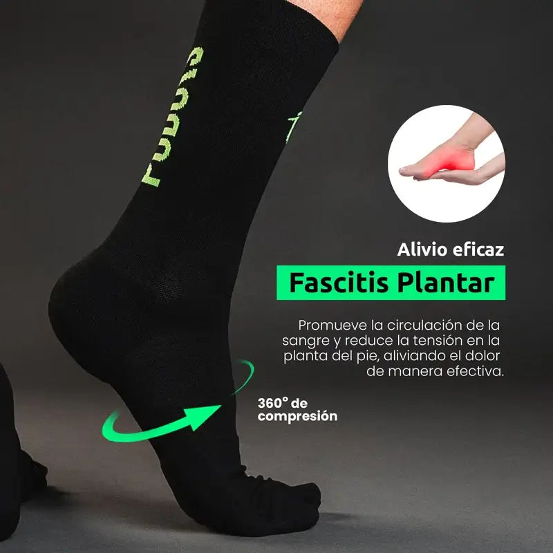 Podoks High Running Socken H5 Schwarz