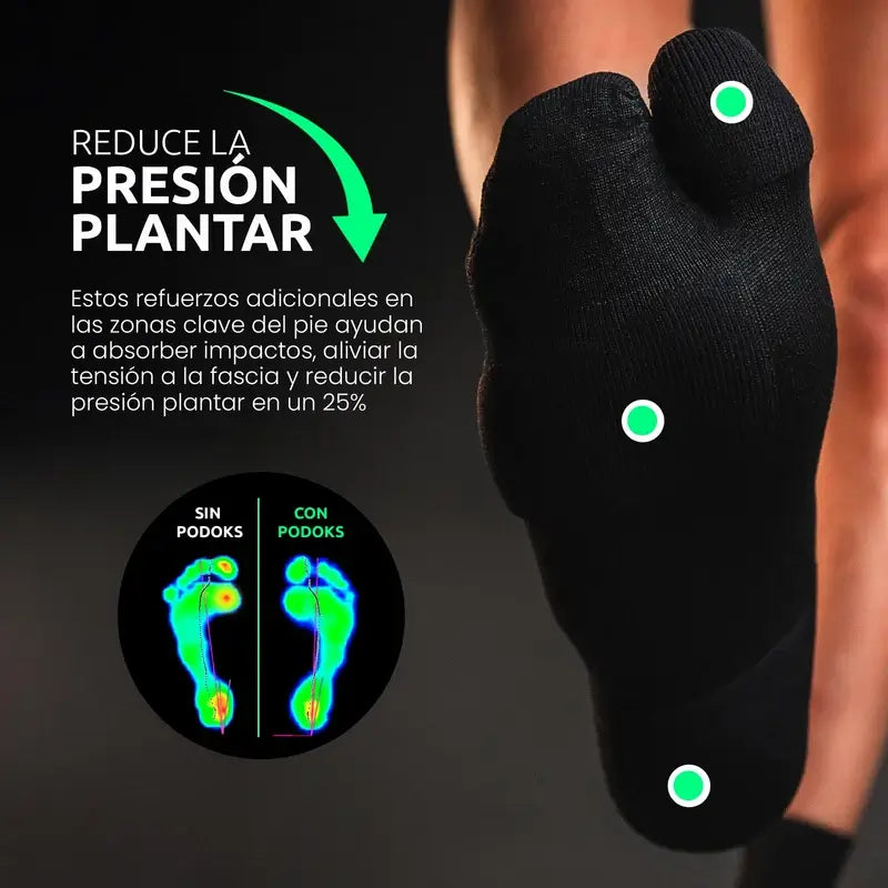 Podoks High Running Socken H5 Schwarz
