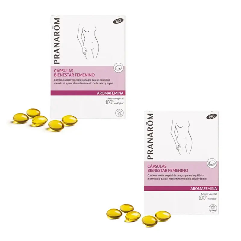 Pranarôm Aromafemina Wohlbefinden für Frauen Bio, 2X30 Kapseln